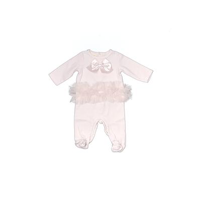 First Impressions Long Sleeve Outfit: Pink Solid Bottoms - Size 3-6 Month