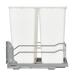 Rev-A-Shelf Double Pull Out Trash Can 50 Qt w/ Soft-Close Stainless Steel in White | 22.88 H x 14.75 W x 22.25 D in | Wayfair 53WC-2150SCDM-211