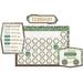 Teacher Created Resources Eucalyptus Calendar Bulletin Board Set, Wood in Green/White | 30.25 H x 18 W x 0.12 D in | Wayfair TCR8452-2