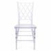 Rosdorf Park 4Pcs Wedding Rental Event Crystal Clear Chiavari Stack Dining Side Chair Plastic/Acrylic | 36 H x 16.7 W x 12 D in | Wayfair