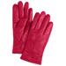 Women's Leather Gloves by Accessories For All in Classic Red (Size 8 1/2)