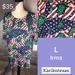 Lularoe Tops | Large Lularoe Irma! | Color: Blue/Red | Size: L