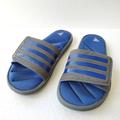 Adidas Shoes | Adidas Slides Blue And Gray 5 | Color: Blue/Gray | Size: 5