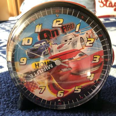 Disney Other | Disney Cars Clock | Color: Brown/Tan | Size: Os