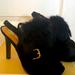 Coach Shoes | Coach New Never Work Black Fur Heels | Color: Black | Size: 8.5