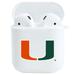 White Miami Hurricanes Airpods Case