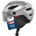 ABUS 66734 Fahrradhelm, Silber (Silver edition), S (51-55 cm)