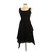 DKNYC Casual Dress - A-Line: Black Print Dresses - Women's Size X-Small