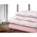 Sheet Set 4PC D Damask Printed Solid Pink - Safdie & Co 38996.EC4D.10