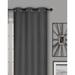 Curtain Blackout Textured Slub 2PK 84L Charcoal - Safdie & Co 51878.2Z.75