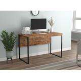 "Computer Desk 47.5""Long/Brown Reclaimed Wood with Black Metal for Home Office and Small Spaces. Ideal for writing, gaming, study, work from home. - Safdie & Co 81127.Z.07"