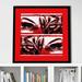 Picture Perfect International Lady Tigress on Red (Square) by Cassie Studios - Picture Frame Graphic Art on in Black/Red/White | Wayfair