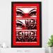 Picture Perfect International "Lady Tigress On Red (Vertical)" By Cassie Studios Print On Red Aluminum Metal in Black/Red/White | Wayfair