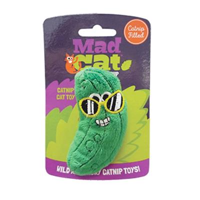 Mad Cat Cool Cucumber Cat Toy, .04 LB, Green / Black