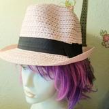 Anthropologie Accessories | Anthropolgi Pink Straw Boho Hat New | Color: Pink | Size: Os