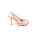 Nine West Heels: Pink Solid Shoes - Size 7