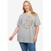 Plus Size Women's Disney Winnie The Pooh T-Shirt Botanical Eeyore Tigger Heather Gray T-Shirt by Disney in Heather Grey (Size 4X (26-28))