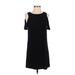 Zara Casual Dress - Shift: Black Solid Dresses - Women's Size Small