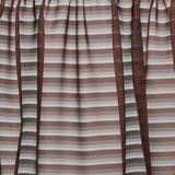 Nimbus Stripe Swag Valance Pair 60 x 38, 60 x 38, Chocolate