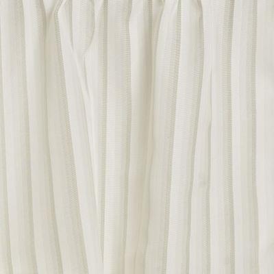 Nimbus Stripe Scarf Valance, 52 x 216, Ecru