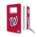 Washington Nationals 32GB Solid Design Credit Card USB Drive with Bottle Opener