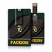 Green Bay Packers 32GB Passtime Design Credit Card USB Drive