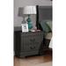 Canora Grey Bronisława 25" Tall 2 - Drawer Nightstand Wood in Gray | 25 H x 22 W x 16 D in | Wayfair A23DE68BECA34C3E85BA1793C3A84885