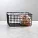 mDesign Metal Wire Food Organizer Basket w/ Built-In Handles - 12 x 12 x 6 Metal in Black | 6 H x 12 W x 12 D in | Wayfair 12628MDK