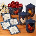 Certified International Indigo Rooster 16Pc Dinnerware Set Ceramic/Earthenware/Stoneware | Wayfair 88961RM