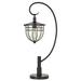 Canora Grey Caroly 30" Arched Table Lamp Glass/Metal in Black | 30 H x 8 W x 41.4 D in | Wayfair 775DB5F749F747C7BA96BDB928A25973