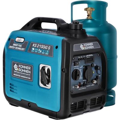 Könner&söhnen - LPG/Benzin-Inverter-Generator ks 2100iG s von . Schallgedämmtes Gehäuse (62 dB Lpa Image
