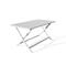 Table de jardin pliante en aluminium gris