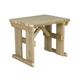 Wooden Garden Table, Hollies Rounded Outdoor Dining Bench