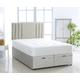 Trento Linen Storage Ottoman Divan Bed Base - Hand Crafted Small Double King Grey Bed - New Home Gift- Royal Bed Foot Lift Storage -5ft king