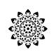 Mandala Flower Round Oriental Exotic BIG SIZES Reusable Stencil or Self Adhesive One Use Stencil Wall Decor / M27