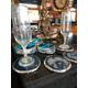 Teal Agate Silver Edge, Gilded, Microcrystalline Quartz Premium Coasters (set of 4) Gift