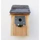 Bird House nesting box with Welsh Slate Roof Blue Tits 25mm hole