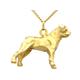 8ct Yellow Gold Dog Charm/Pendant - Vintage Circa 1960