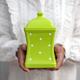 Green Cookie Jar | Kitchen Canister, Decorative Ceramic Handmade White Polka Dot Pottery Tea Coffee Sugar Canister, Housewarming Gift