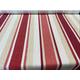 Laura Ashley Fabric Awning Stripe Pale Cranberry, Red Striped Fabric, Price Per Metre