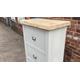 Tall boy Chest of drawers in shaker style. Painted drawers with wood top, made to measure in any size and colour. Bedroom storage