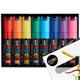 POSCA | PC-8K Art Paint Marker Pens | Essential Gift Set of 8 | Broad Chisel Nib Tip | Drawing Drafting Poster Coloring Markers