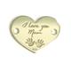 Engraved I Love You Mum Heart Charm, Sterling Silver Engraved Heart Charm For Personalized jewellery