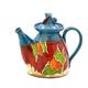 Wheel thrown Teapot, Ceramic teapot, Art pottery teapot, Turquoise Teapot, Tea Lover's Gift, Tea Ware , Table Decor