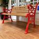 Fully Restored Cast Iron Garden Bench with Oiled Oak Slats