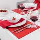 Large Recycled Leather Place mats Sets Of 4 London Red table mats, (42cm X 26.5cm). Made In The UK. Ideal Place mat Gift