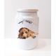 Bloodhound Art Ceramic Treats Jar. Bloodhound canister,Bloodhound dog treats jar,Bloodhound Treats container,Bloodhound food storage
