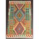 Handmade Kilim Rug, Artisan Afghan Turkish Aztec Wool Kilim Rug 151x98 CM