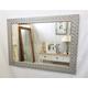 John Lewis Antique White Silver Mosaic Wall Mirror Solid Wood Frame 106x76cm Bevelled Glass Made in UK