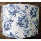 Blue and white Rose Floral Lampshade shabby chic lamp shade cottage bedroom Free Gift